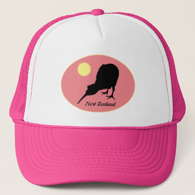 Kiwi Bird & Måne, Nya Zeeland, Bro Mode/Hat Keps (Framsida)