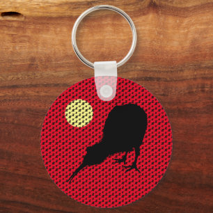 Kiwi Bird, Måne och Nya Zeeland text /Bro Mode Nyckelring