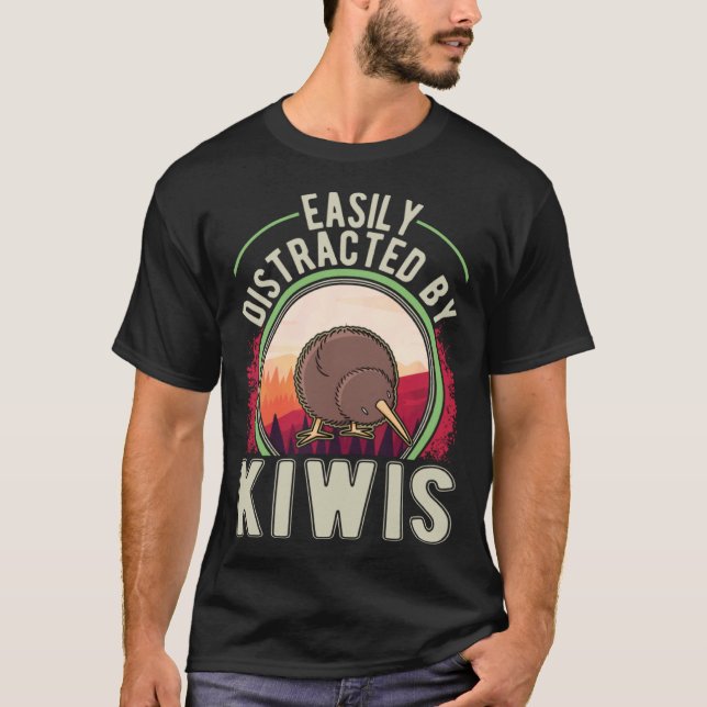 Kiwi Bird Neu Zealand Bird Kiwi T Shirt (Framsida)