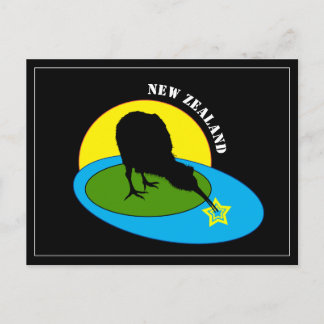 Kiwi Bird, New Zealand Art, travel / holiday Vykort