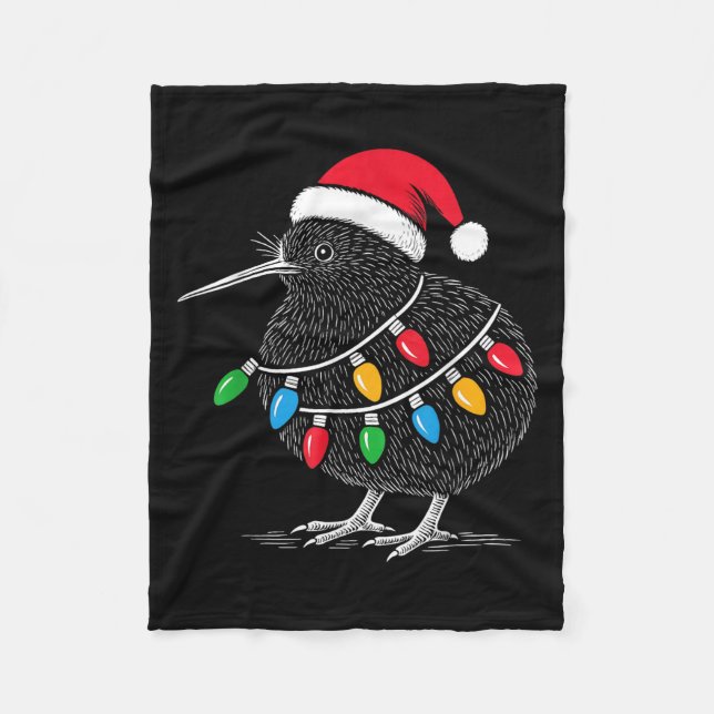 Kiwi Bird New Zealand Holiday Christmas  Fleecefilt (Framsidan)