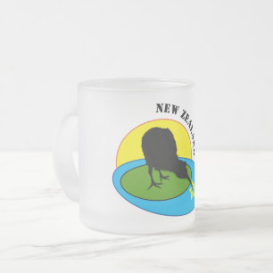 Kiwi Bird & Nya Zeeland Frostad Glasmugg