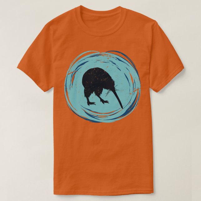 Kiwi Bird Nya Zeeland T Shirt (Design framsida)
