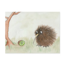 Kiwi Bird och Kiwi Fruit