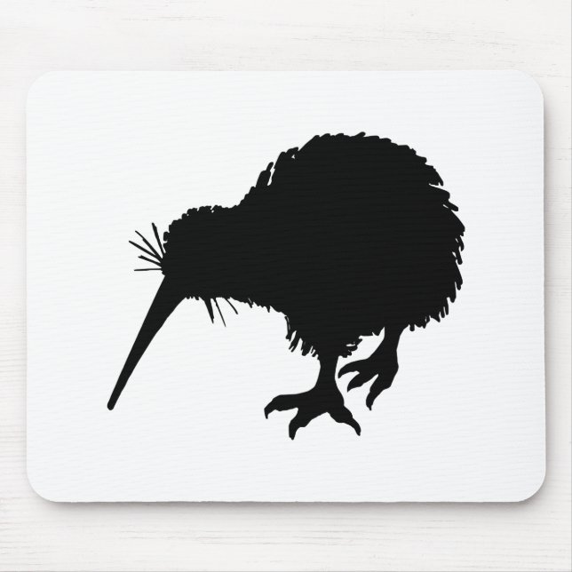 Kiwi Bird Silhouette Musmatta (Framsidan)
