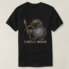Kiwi Bird Warrior Spear Helmet Vintage T Shirt