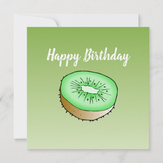 Kiwi Birthday Card Kort (Framsida)