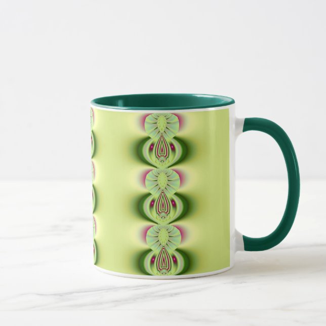 Kiwi Bra Fractal Art Mugg (Höger)