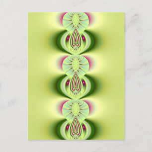 Kiwi Bra Fractal Art Vykort