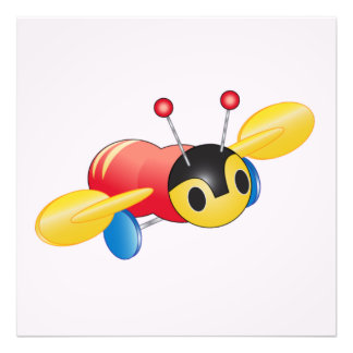 Kiwi Buzzy Bee Fototryck