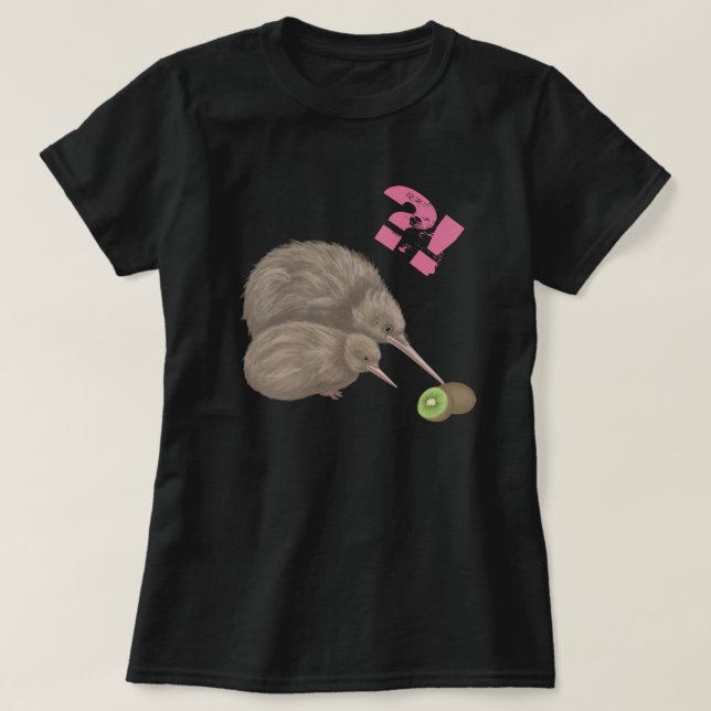 Kiwi-fåglar T Shirt (Design framsida)
