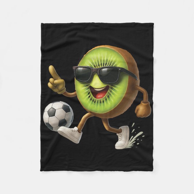 Kiwi fotboll  fleecefilt (Framsidan)