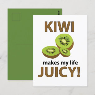 Kiwi Fruit Älskare Vykort