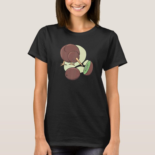 Kiwi Fruit Bird 3 T Shirt (Framsida)