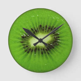 Kiwi Fruit Fresh Slice Rund Klocka