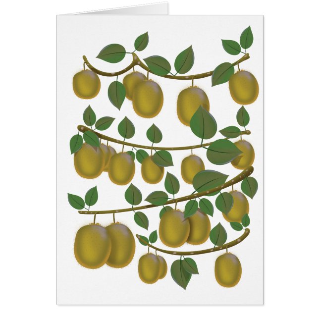 Kiwi Fruit Hälsningskort (Framsidan)