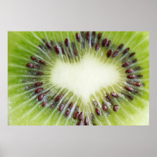 Kiwi Fruit Inside Poster