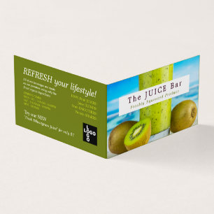 Kiwi Fruit, Juice Pub, detaljerat Visitkort