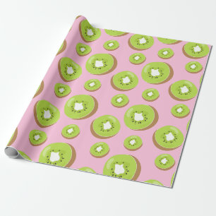 Kiwi Fruit Mönster Wrapping Papprare Presentpapper