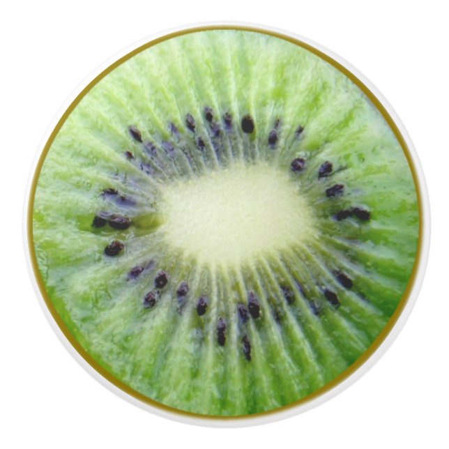 Kiwi Fruit Slice lustig fodie 2D-grafik Knopp (Framsidan)