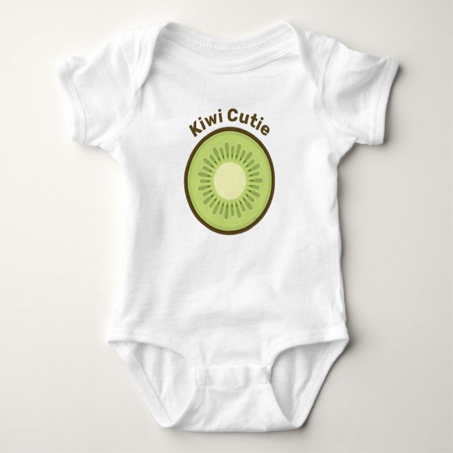 Kiwi Fruit Slice T Shirt (Framsida)