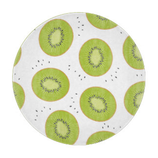 Kiwi-fruktskivor, sömlös illustration.
