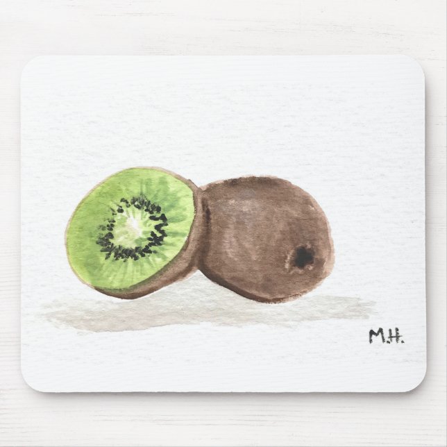 Kiwi-fruktvattenfärg Musmatta (Framsidan)