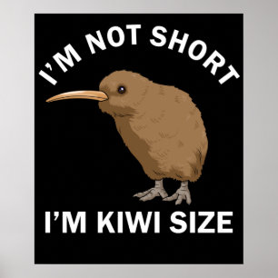 Kiwi Gift Manar Kiwi Bird Women New Zealand Kiwi Poster