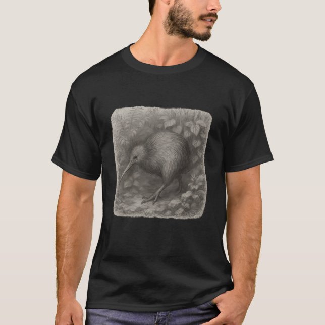 Kiwi Graphite Forest Study T Shirt (Framsida)