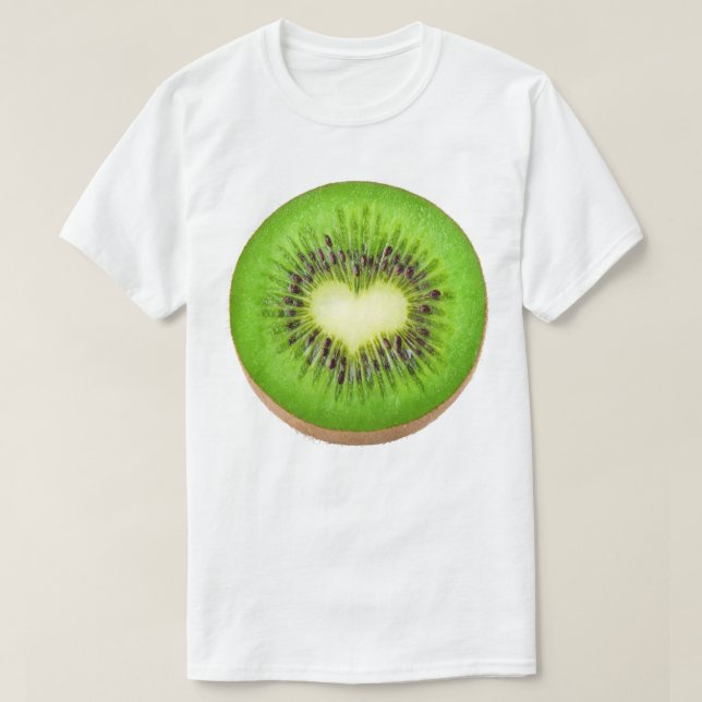 Kiwi hjärta t shirt (Design framsida)