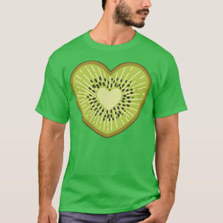 Kiwi Hjärtformade Vegan Kiwifrukt Kiwi Älskare 899 T Shirt
