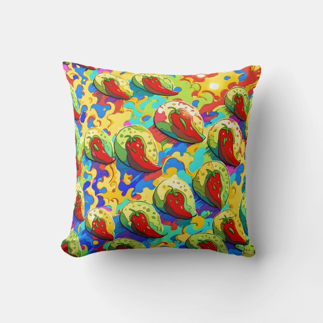 Kiwi Inferno - Ananassaimperiet Kudde (Framsida)