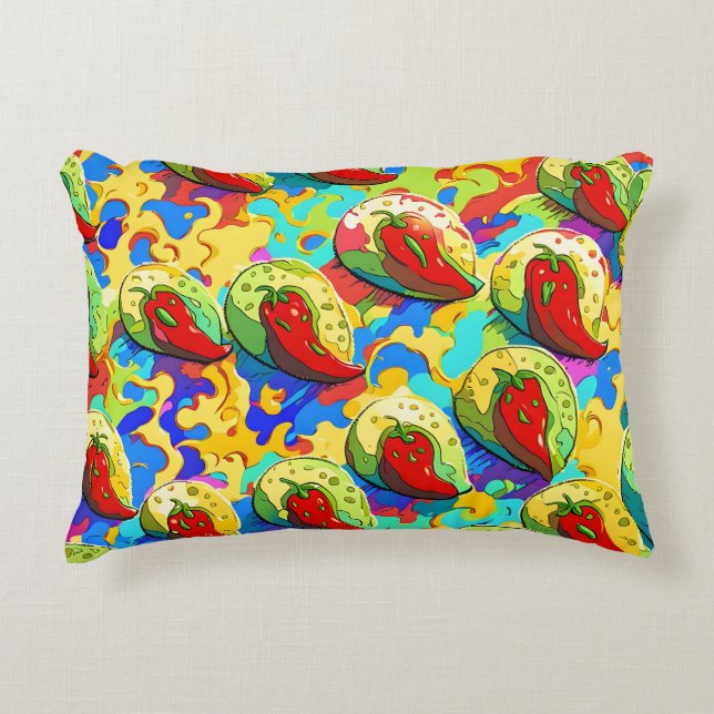 Kiwi Inferno - Ananassaimperiet Prydnadskudde (Framsidan)