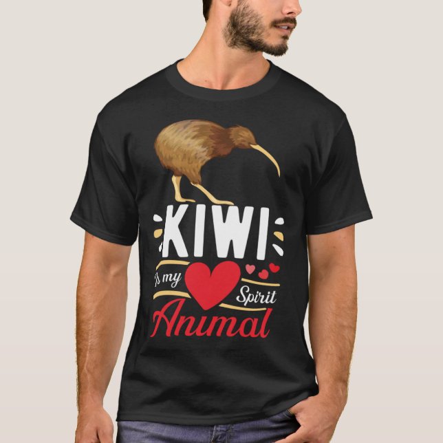 Kiwi is My Spirit Animal Love Cute Kiwi  Kid T Shirt (Framsida)