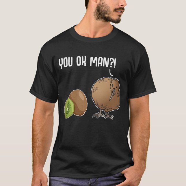 Kiwi Joke Bird Fruit Animal Kiwi T Shirt (Framsida)