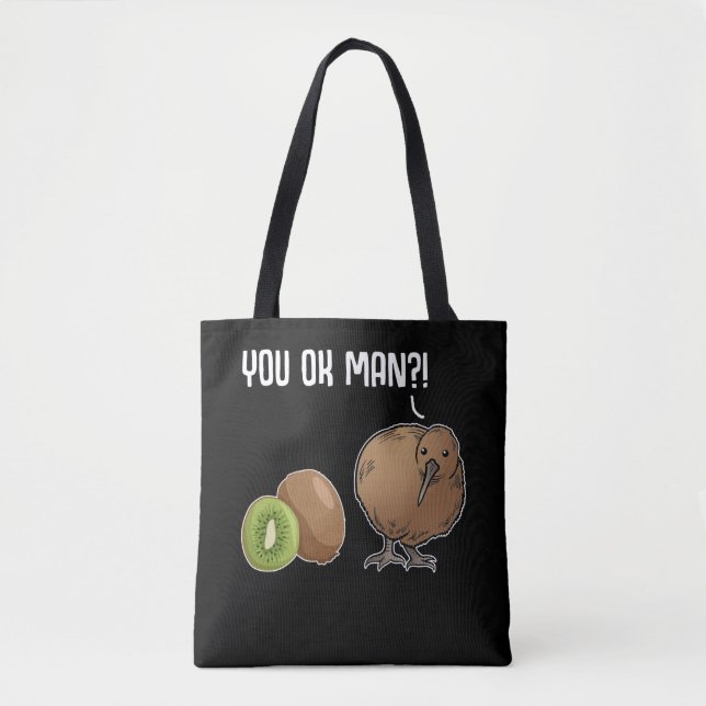 Kiwi Joke Bird Fruit Animal Kiwi Tygkasse (Framsida)