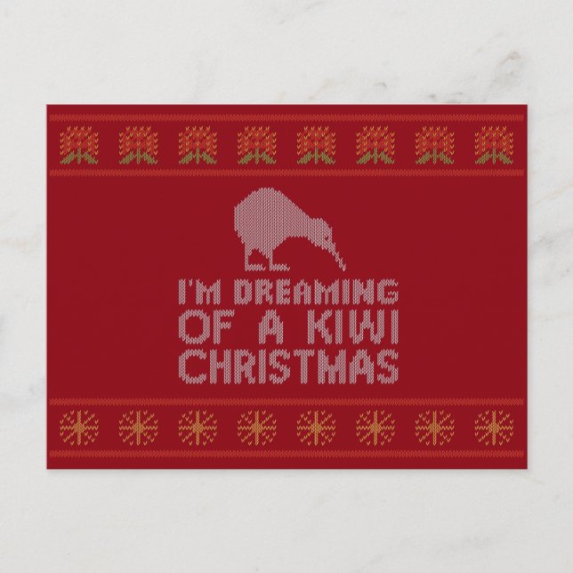 Kiwi Julafton Helg Vykort (Framsida)