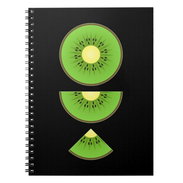Kiwi Kawaii Cute Fruit Anteckningsbok (Framsidan)