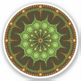 Kiwi Mandala Sticker Klistermärken