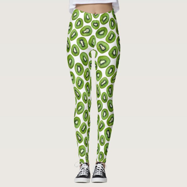 Kiwi Mönster Leggings (Framsida)
