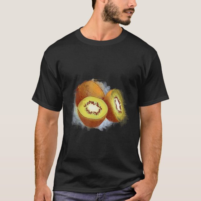 Kiwi motif fruit kiwi t shirt (Framsida)