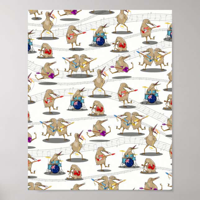 Kiwi Music Mönster Poster (Framsidan)