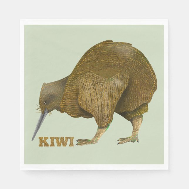 Kiwi N.Z. Bird Pappersservett (Framsidan)