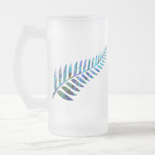 KIWI NEW ZEALAND FERN PAUA FROSTAT ÖLGLAS