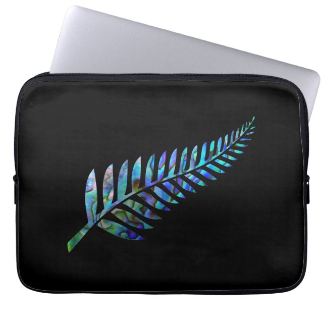 KIWI NEW ZEALAND FERN PAUA LAPTOP FODRAL (Framsidan)