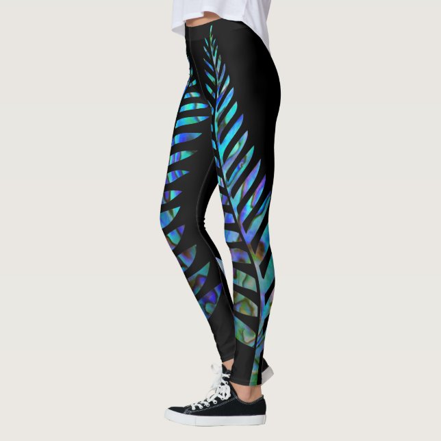 KIWI NEW ZEALAND FERN PAUA LEGGINGS (Vänster)