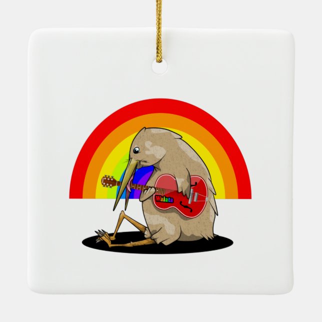 Kiwi New Zealand Music Julgransprydnad Keramik (Baksida)