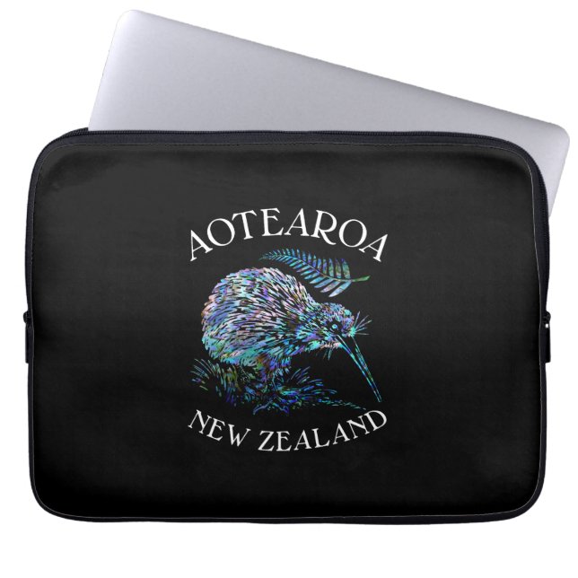 KIWI NEW ZEALAND PAUA LAPTOP SLEEVE (Framsidan)