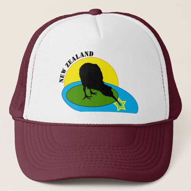Kiwi - Nya Zeeland Bird & Bro Mode/Truckerkeps Keps (Framsida)