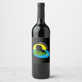 Kiwi - Nya Zeeland Bird & Bro Travel (Vin/Labels) Vinflaska Etikett